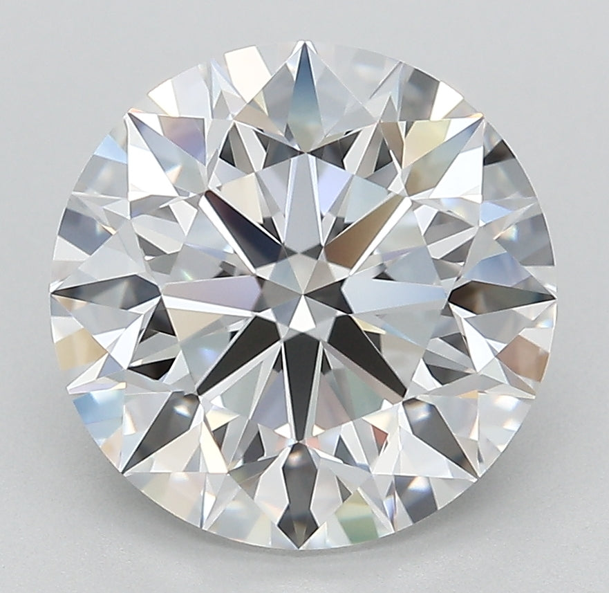 5.02 Carat Round Lab Diamond with  Cut Diamond in 14KT  view 1
