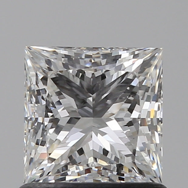 1.0 Carat Princess Lab Diamond with  Cut Diamond in 14KT  view 1
