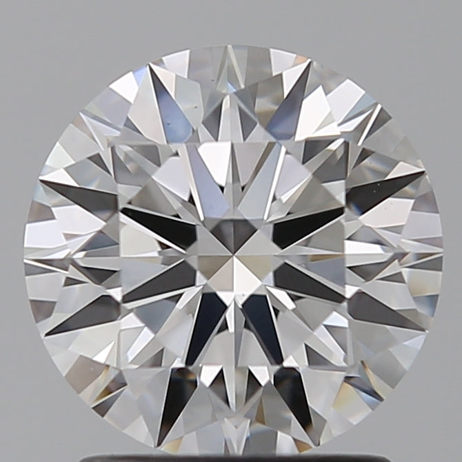 1.6 Carat Round Lab Diamond with  Cut Diamond in 14KT  view 1
