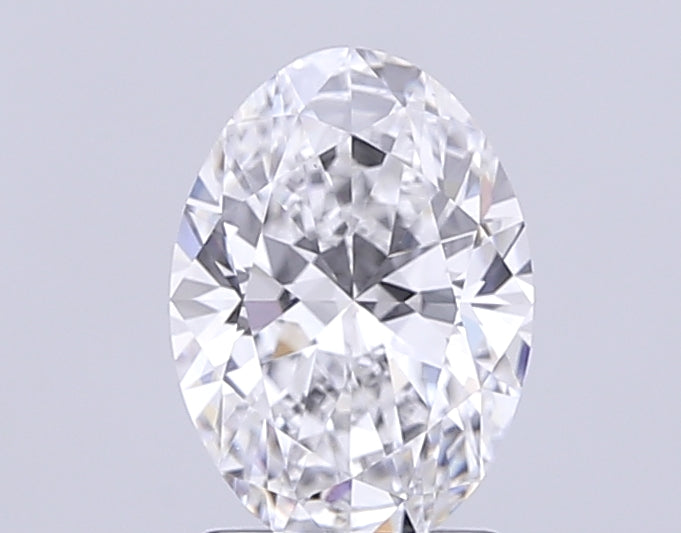 2.0 Carat Oval Lab Diamond with  Cut Diamond in 14KT  view 1

