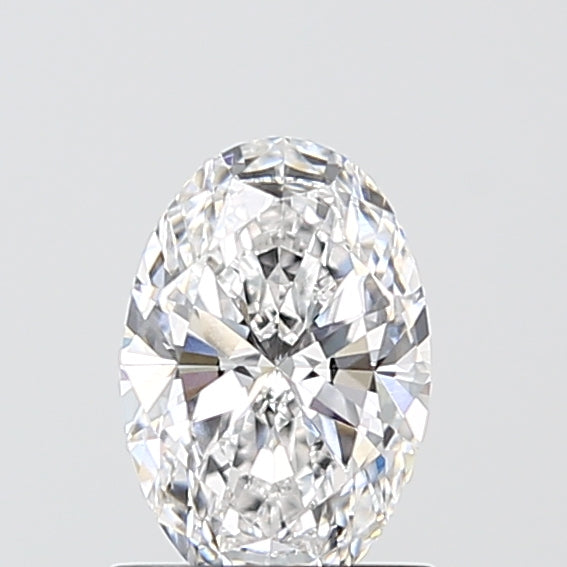 1.0 Carat Oval Lab Diamond with  Cut Diamond in 14KT  view 1
