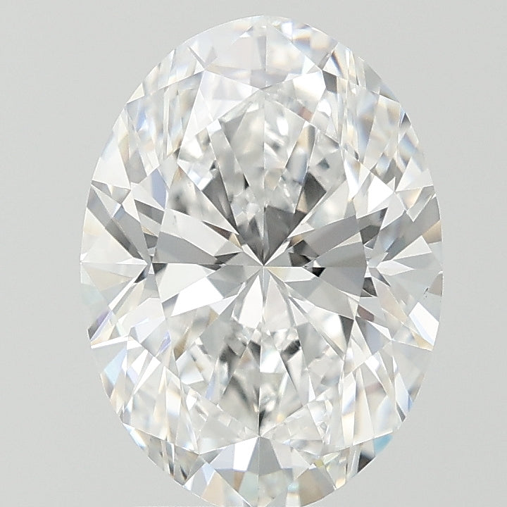 3.03 Carat Oval Lab Diamond with  Cut Diamond in 14KT  view 1
