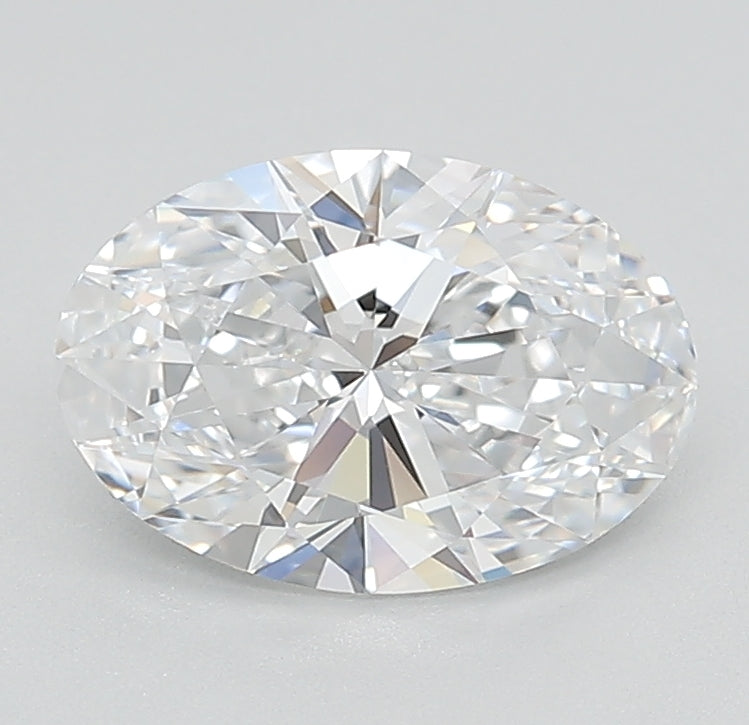 1.58 Carat Oval Lab Diamond with  Cut Diamond in 14KT  view 1
