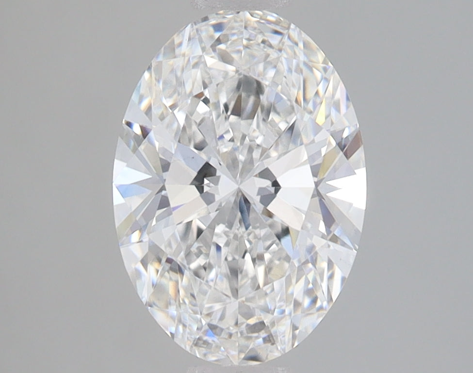 1.59 Carat Oval Lab Diamond with  Cut Diamond in 14KT  view 1
