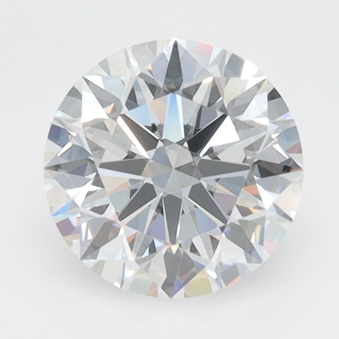 1.51 Carat Round Lab Diamond with  Cut Diamond in 14KT  view 1
