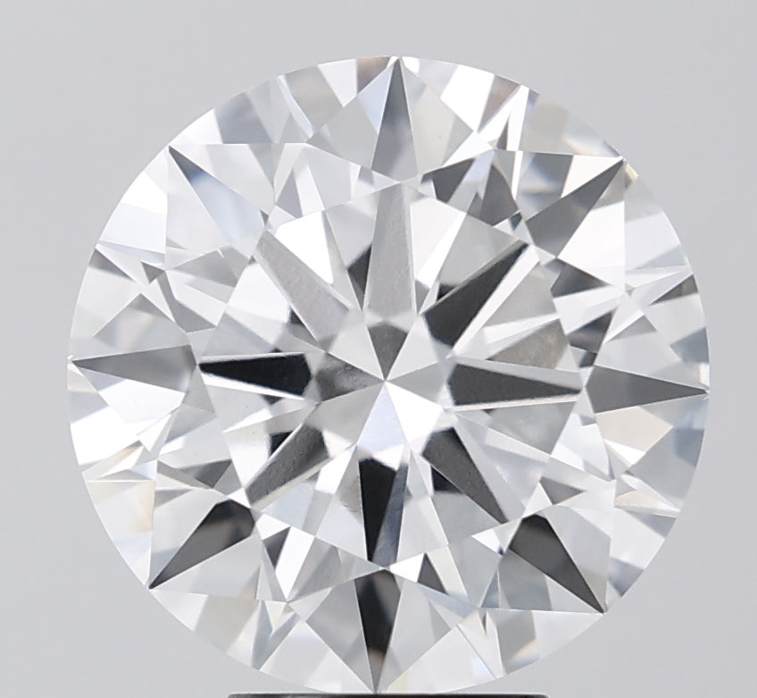 6.0 Carat Round Lab Diamond with  Cut Diamond in 14KT  view 1
