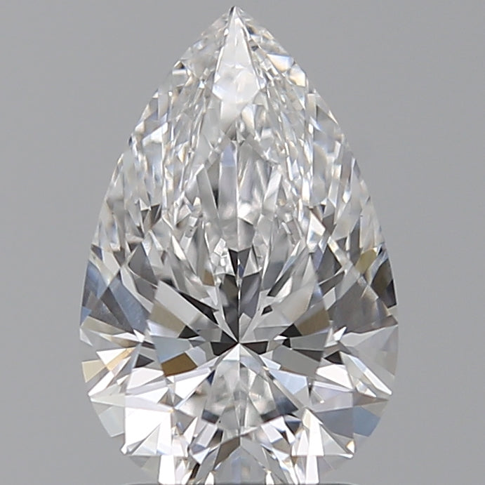 2.04 Carat Pear Lab Diamond with  Cut Diamond in 14KT  view 1
