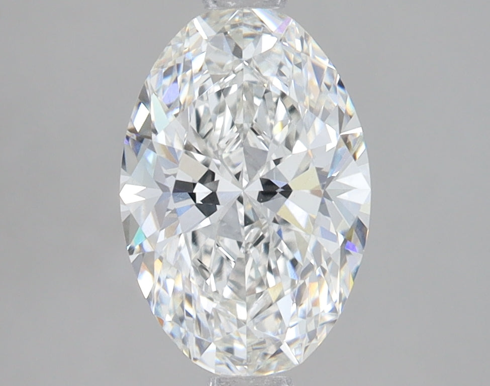 1.85 Carat Oval Lab Diamond with  Cut Diamond in 14KT  view 1
