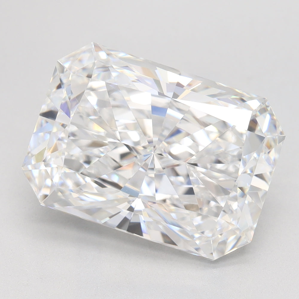 5.27 Carat Radiant Lab Diamond with  Cut Diamond in 14KT  view 1

