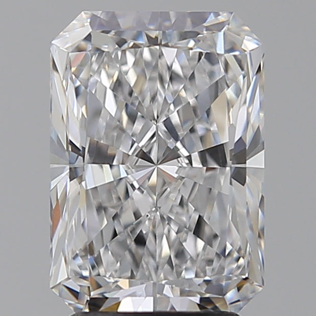 3.06 Carat Radiant Lab Diamond with  Cut Diamond in 14KT  view 1
