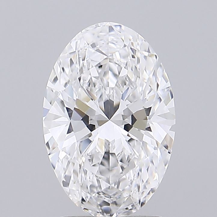 3.01 Carat Oval Lab Diamond with  Cut Diamond in 14KT  view 1

