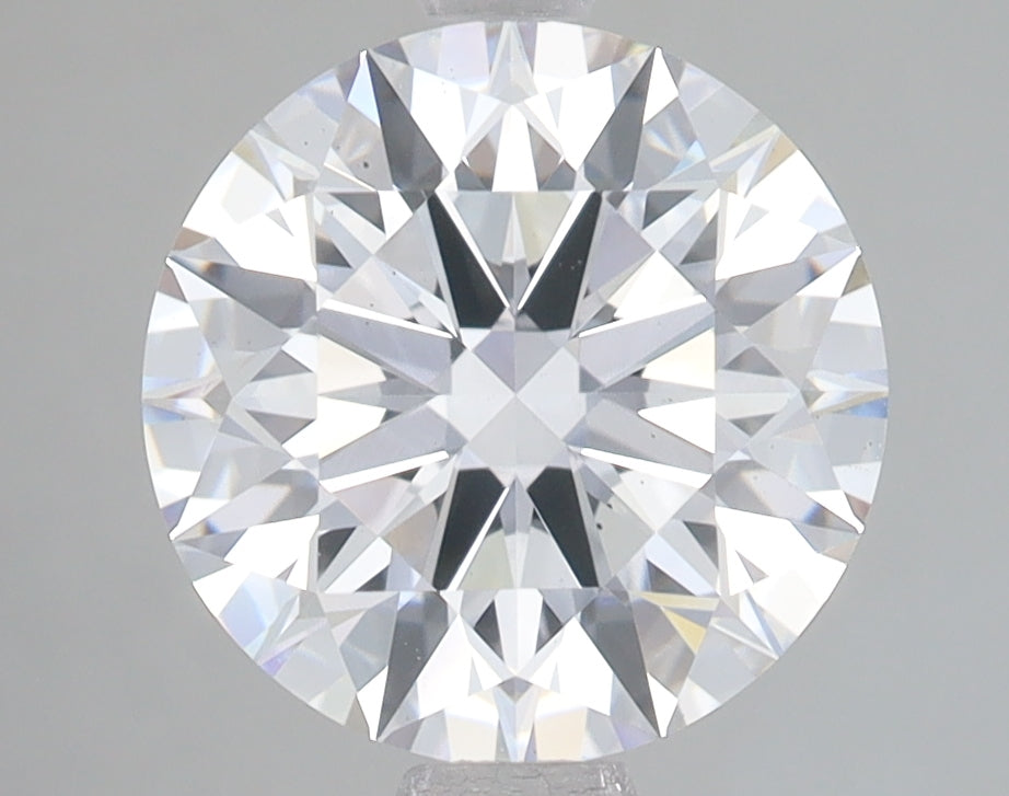 3.1 Carat Round Lab Diamond with  Cut Diamond in 14KT  view 1
