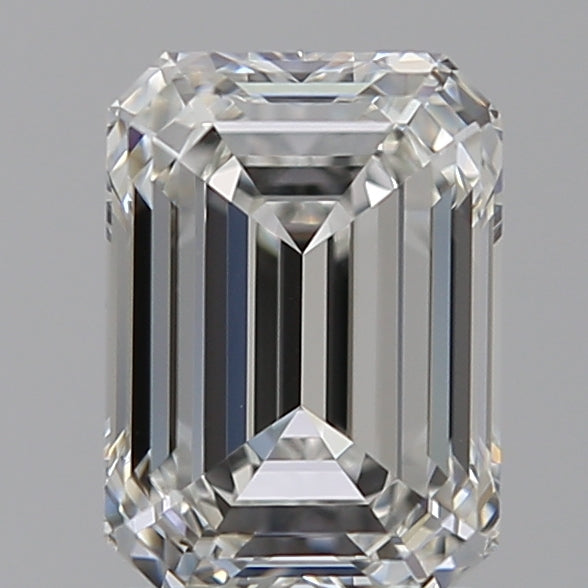 1.54 Carat Emerald Lab Diamond with  Cut Diamond in 14KT  view 1
