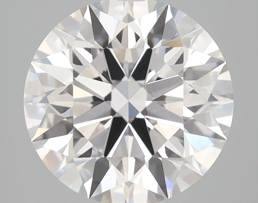 3.08 Carat Round Lab Diamond with  Cut Diamond in 14KT  view 1
