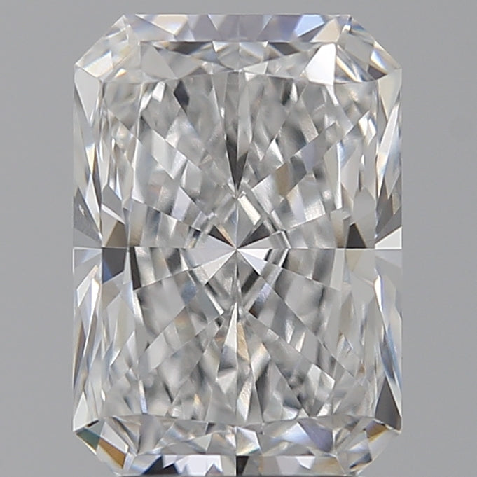 3.06 Carat Radiant Lab Diamond with  Cut Diamond in 14KT  view 1
