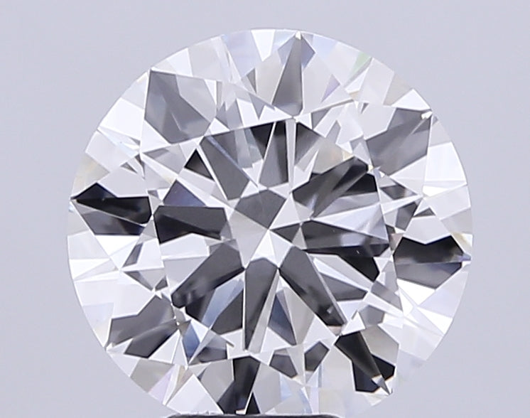 7.02 Carat Round Lab Diamond with  Cut Diamond in 14KT  view 1
