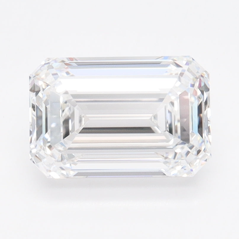 1.91 Carat Emerald Lab Diamond with  Cut Diamond in 14KT  view 1
