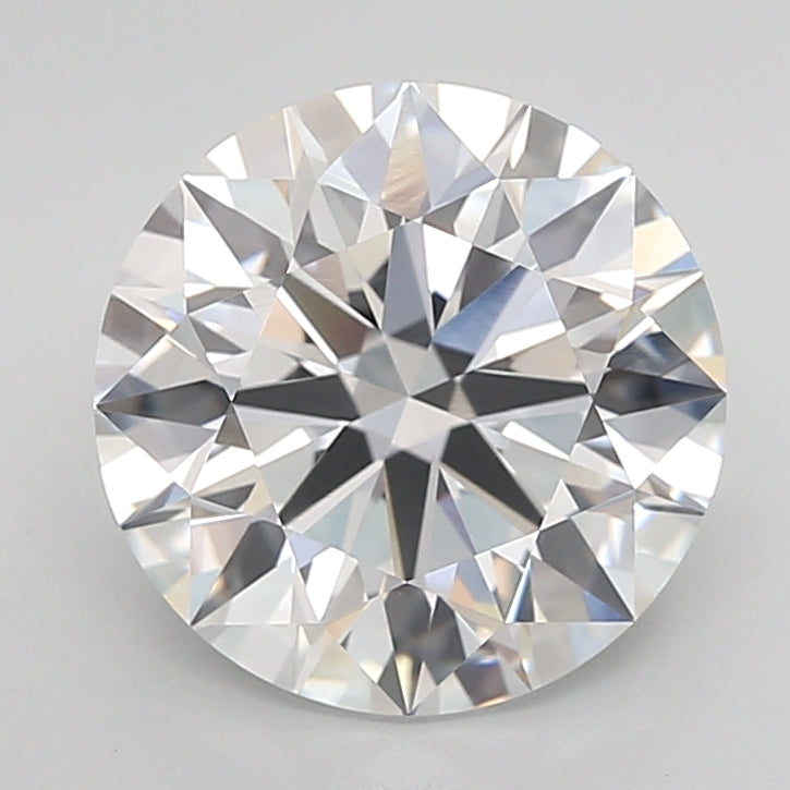 3.53 Carat Round Lab Diamond with  Cut Diamond in 14KT  view 1
