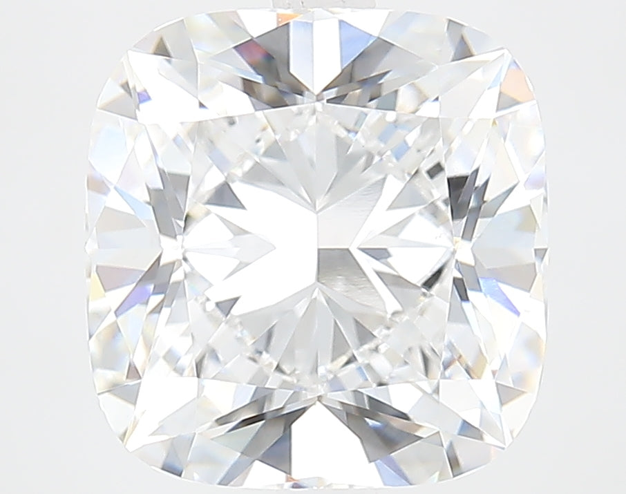 5.35 Carat Cushion Lab Diamond with  Cut Diamond in 14KT  view 1
