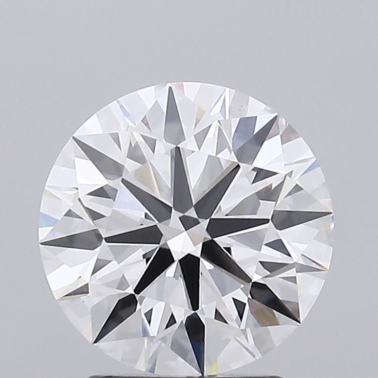 2.37 Carat Round Lab Diamond with  Cut Diamond in 14KT  view 1
