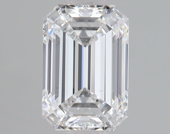 1.19 Carat Emerald Lab Diamond with  Cut Diamond in 14KT  view 1
