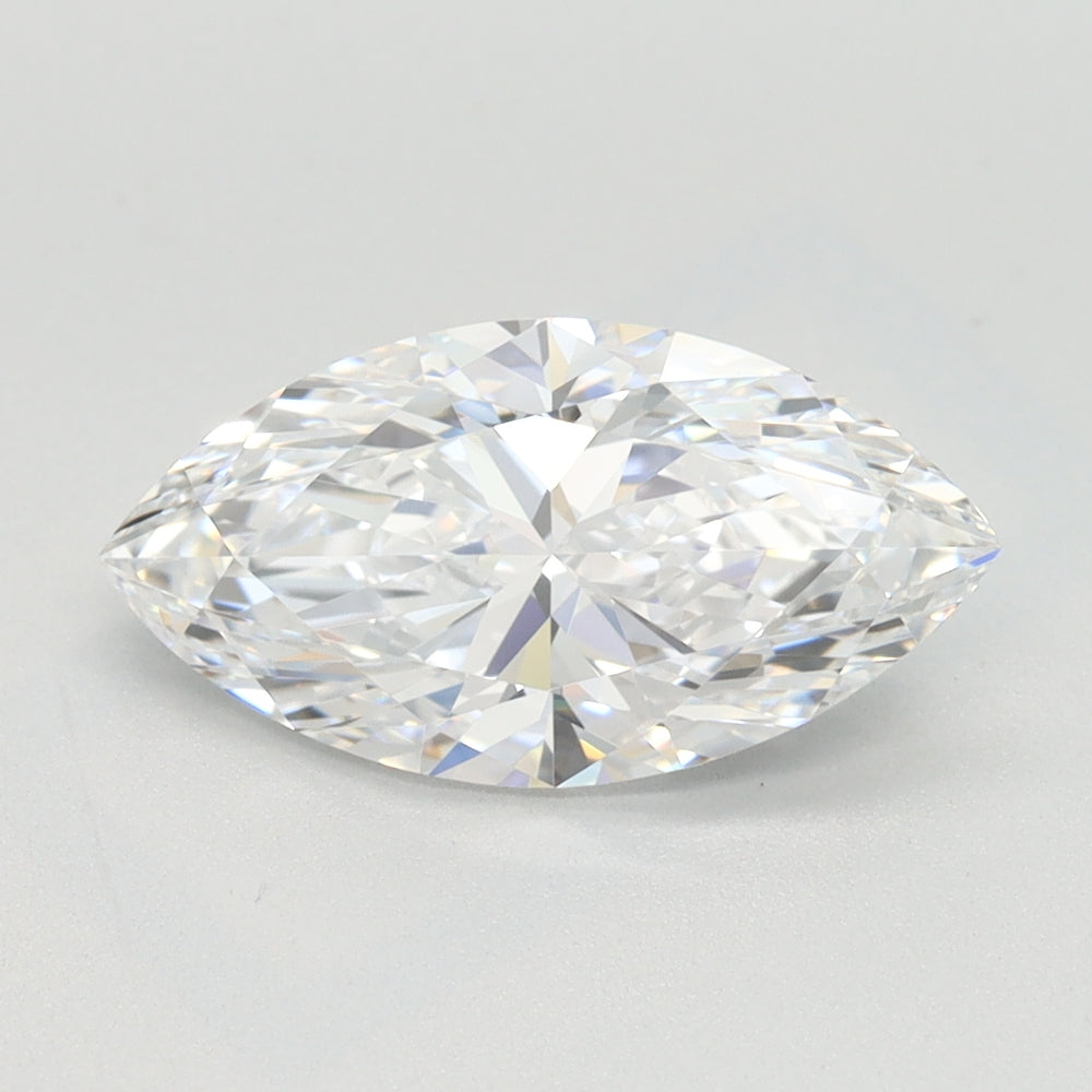 1.71 Carat Marquise Lab Diamond with  Cut Diamond in 14KT  view 1
