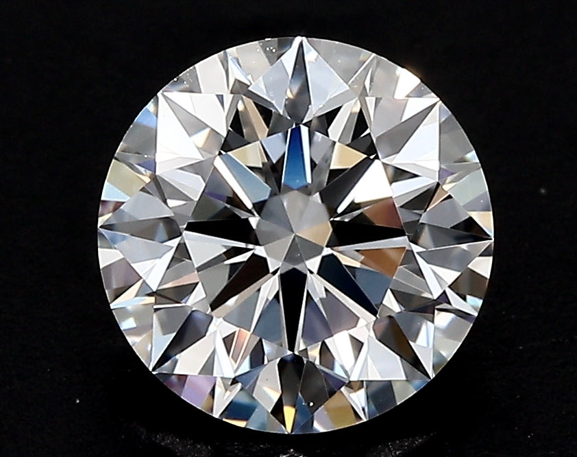 2.04 Carat Round Lab Diamond with  Cut Diamond in 14KT  view 1
