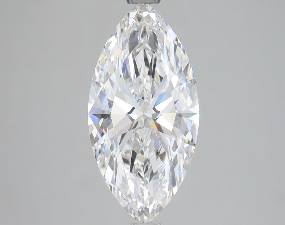 2.71 Carat Marquise Lab Diamond with  Cut Diamond in 14KT  view 1
