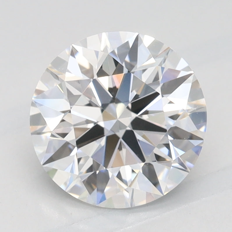 1.4 Carat Round Lab Diamond with  Cut Diamond in 14KT  view 1
