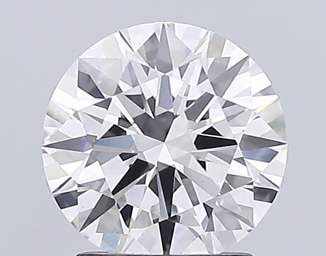 2.01 Carat Round Lab Diamond with  Cut Diamond in 14KT  view 1
