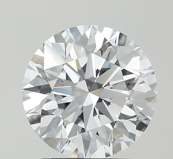 2.04 Carat Round Lab Diamond with  Cut Diamond in 14KT  view 1
