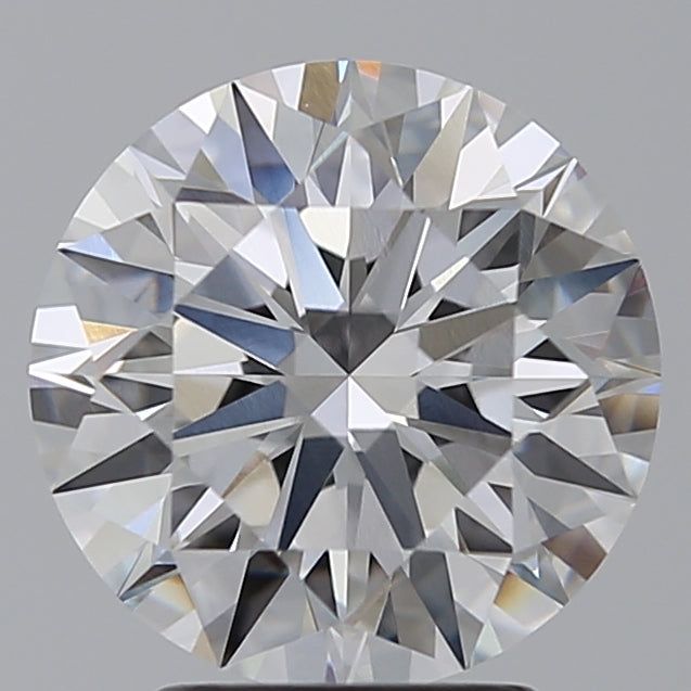 3.05 Carat Round Lab Diamond with  Cut Diamond in 14KT  view 1

