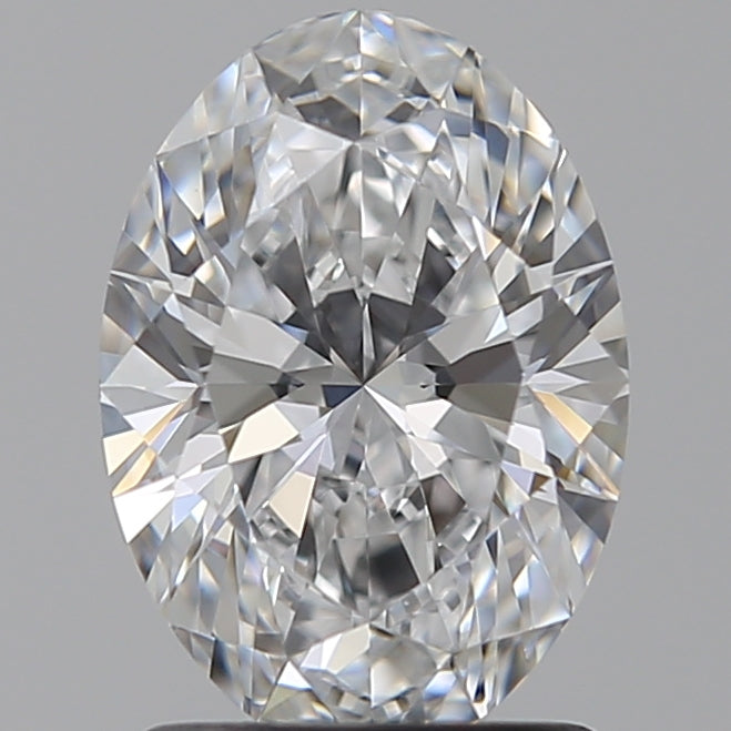 1.56 Carat Oval Lab Diamond with  Cut Diamond in 14KT  view 1

