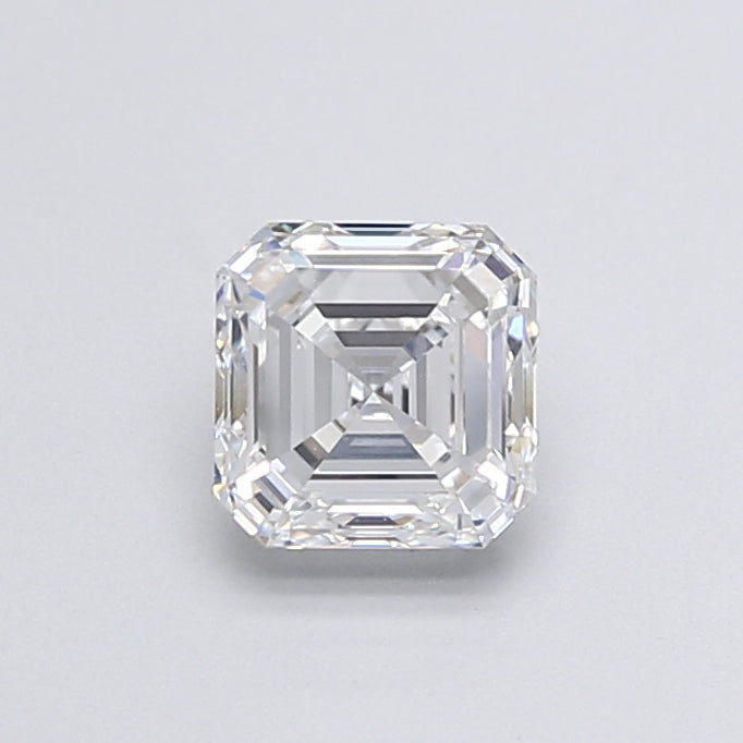 1.49 Carat Asscher Lab Diamond with  Cut Diamond in 14KT  view 1
