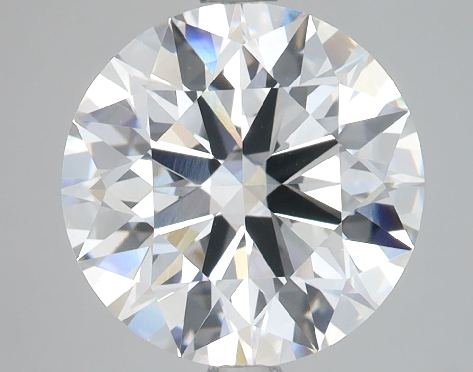 4.0 Carat Round Lab Diamond with  Cut Diamond in 14KT  view 1
