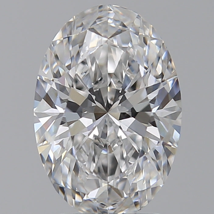 2.54 Carat Oval Lab Diamond with  Cut Diamond in 14KT  view 1
