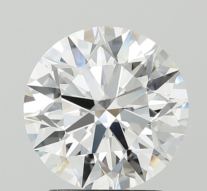 2.25 Carat Round Lab Diamond with  Cut Diamond in 14KT  view 1
