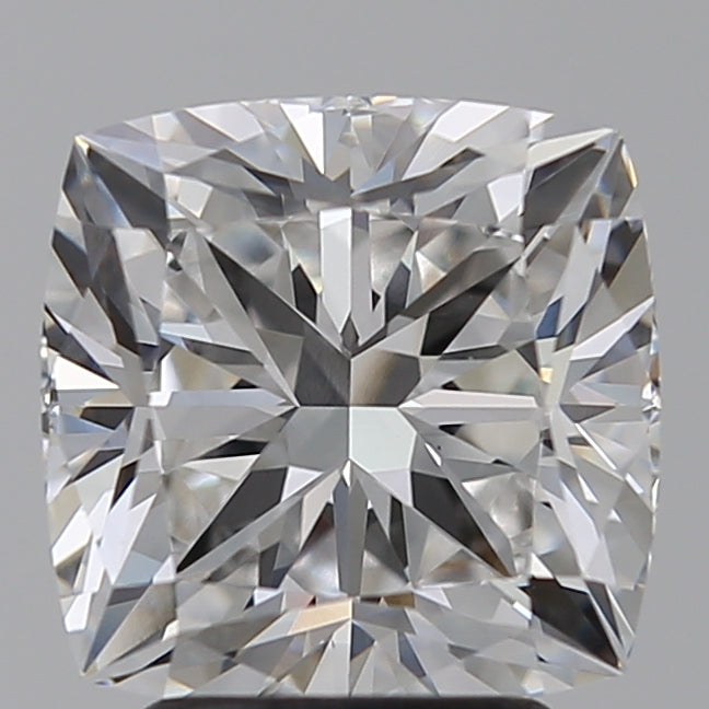 3.56 Carat Cushion Lab Diamond with  Cut Diamond in 14KT  view 1
