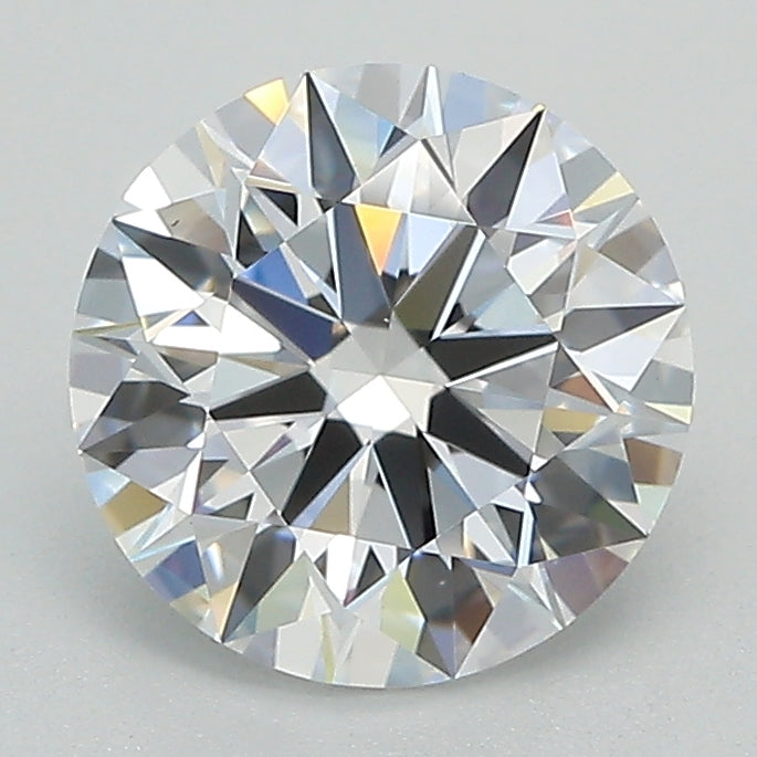 1.71 Carat Round Lab Diamond with  Cut Diamond in 14KT  view 1
