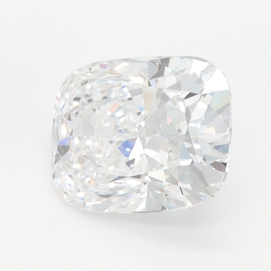 2.46 Carat Cushion Lab Diamond with  Cut Diamond in 14KT  view 1
