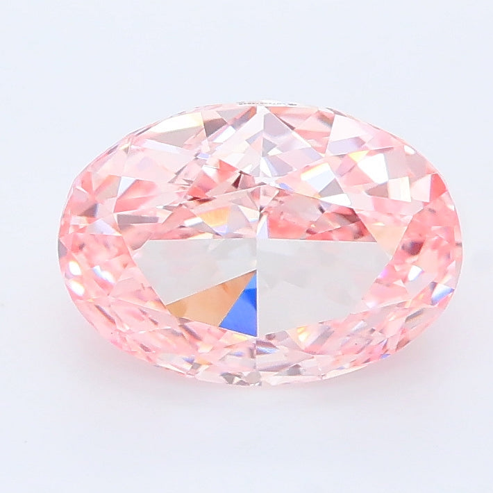 1.94 Carat Oval Lab Diamond with  Cut Diamond in 14KT  view 1
