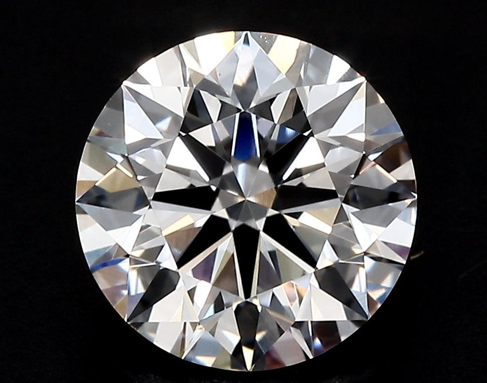 4.22 Carat Round Lab Diamond with  Cut Diamond in 14KT  view 1
