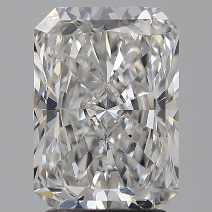 2.52 Carat Radiant Lab Diamond with  Cut Diamond in 14KT  view 1
