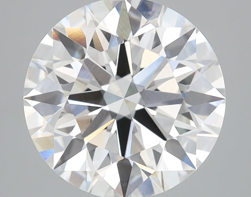 3.06 Carat Round Lab Diamond with  Cut Diamond in 14KT  view 1
