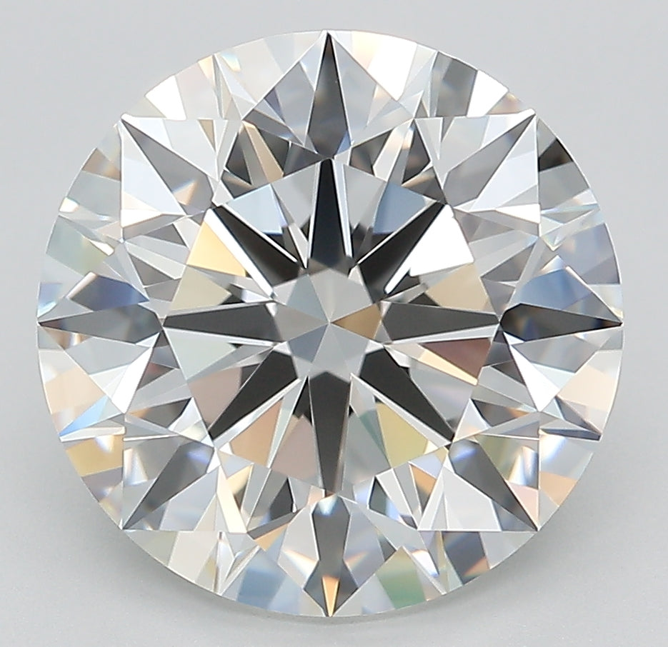 5.76 Carat Round Lab Diamond with  Cut Diamond in 14KT  view 1
