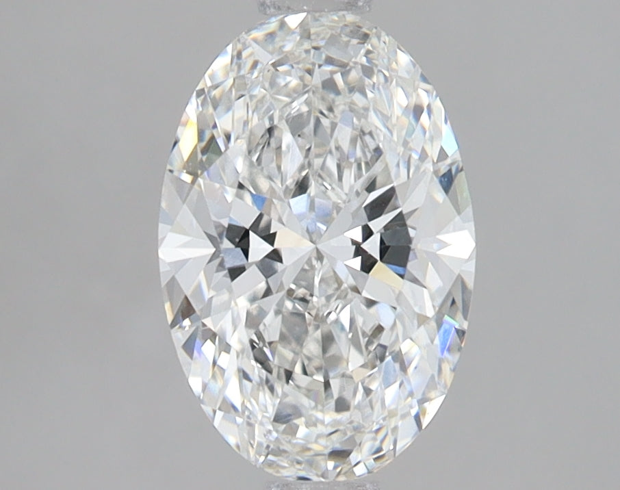 1.52 Carat Oval Lab Diamond with  Cut Diamond in 14KT  view 1
