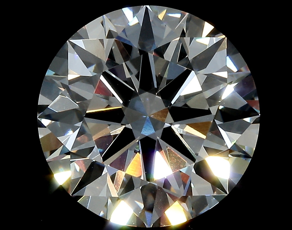 2.65 Carat Round Lab Diamond with  Cut Diamond in 14KT  view 1
