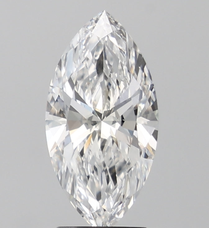 2.05 Carat Marquise Lab Diamond with  Cut Diamond in 14KT  view 1
