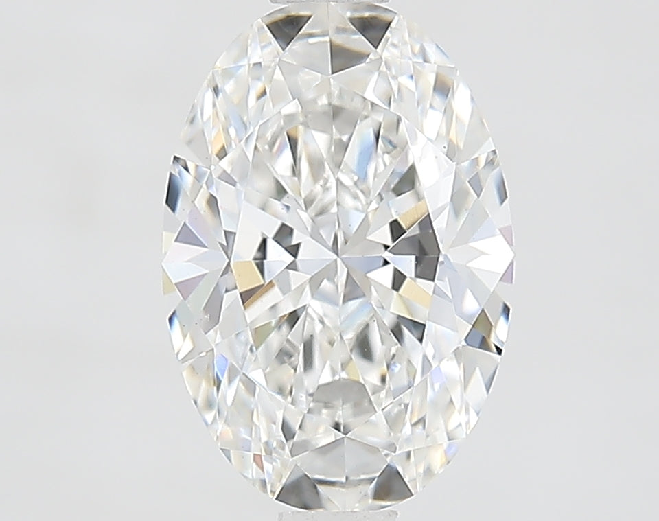 1.55 Carat Oval Lab Diamond with  Cut Diamond in 14KT  view 1

