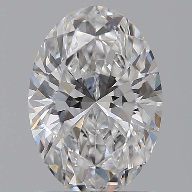 1.07 Carat Oval Lab Diamond with  Cut Diamond in 14KT  view 1
